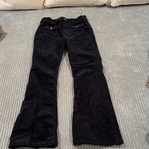 GAP women’s 70’s high rise flare cords in black size 4 regular /27” waist